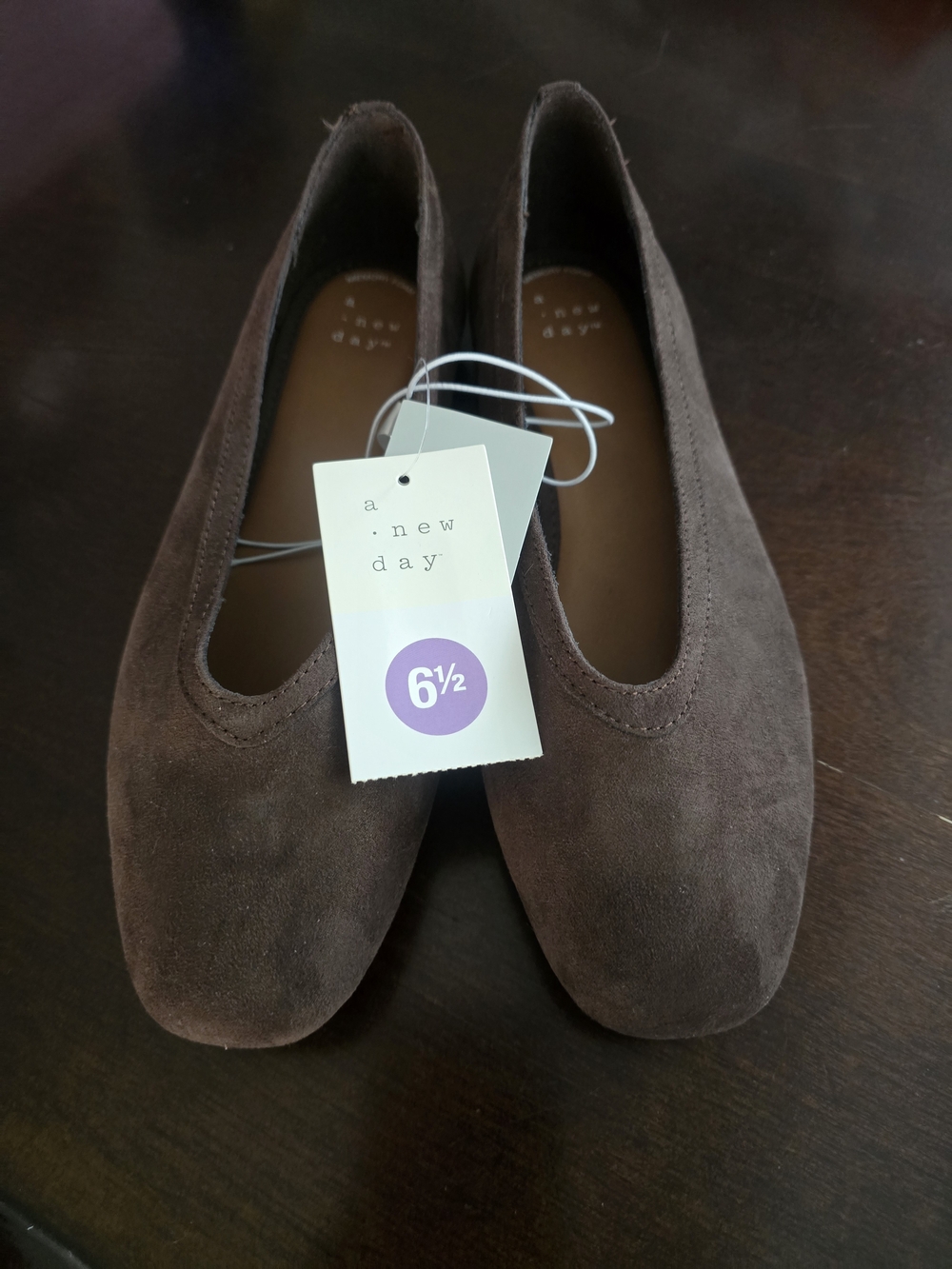 A New Day Women’s Brown Suede Ballet Flats